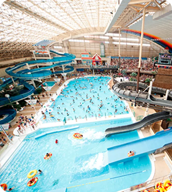 ホテルハワイアンズの大浴場の写真